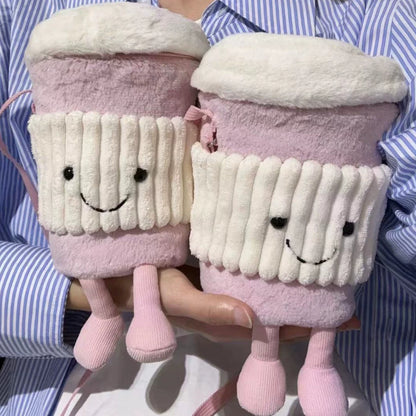 Exclusive to Elegant Ladies! Crossbody Plush Bag Cup Holder