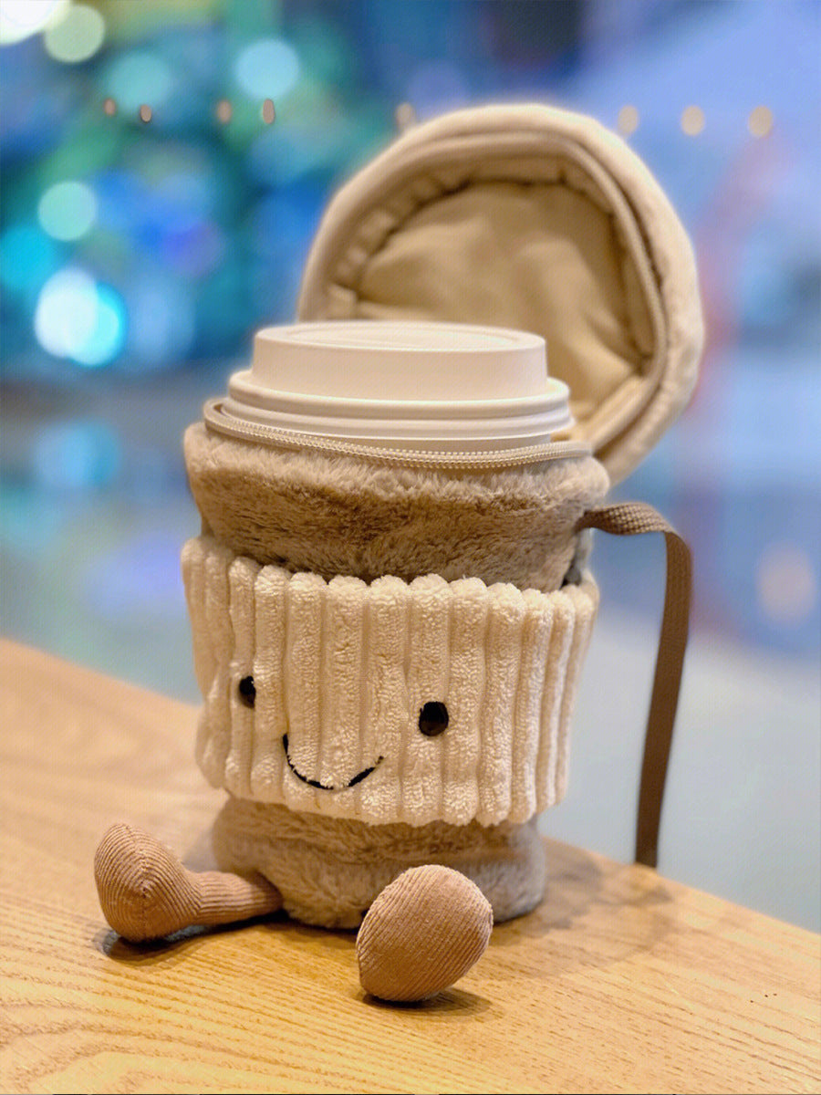 Exclusive to Elegant Ladies! Crossbody Plush Bag Cup Holder