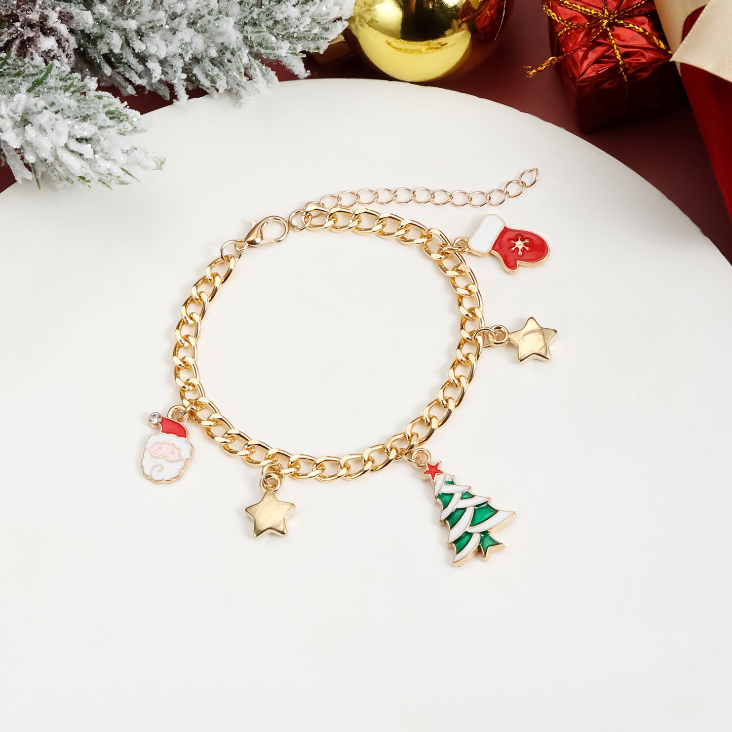The "Jingle Bell" Charm Bracelet & Choker Set | Festive Holiday Fun
