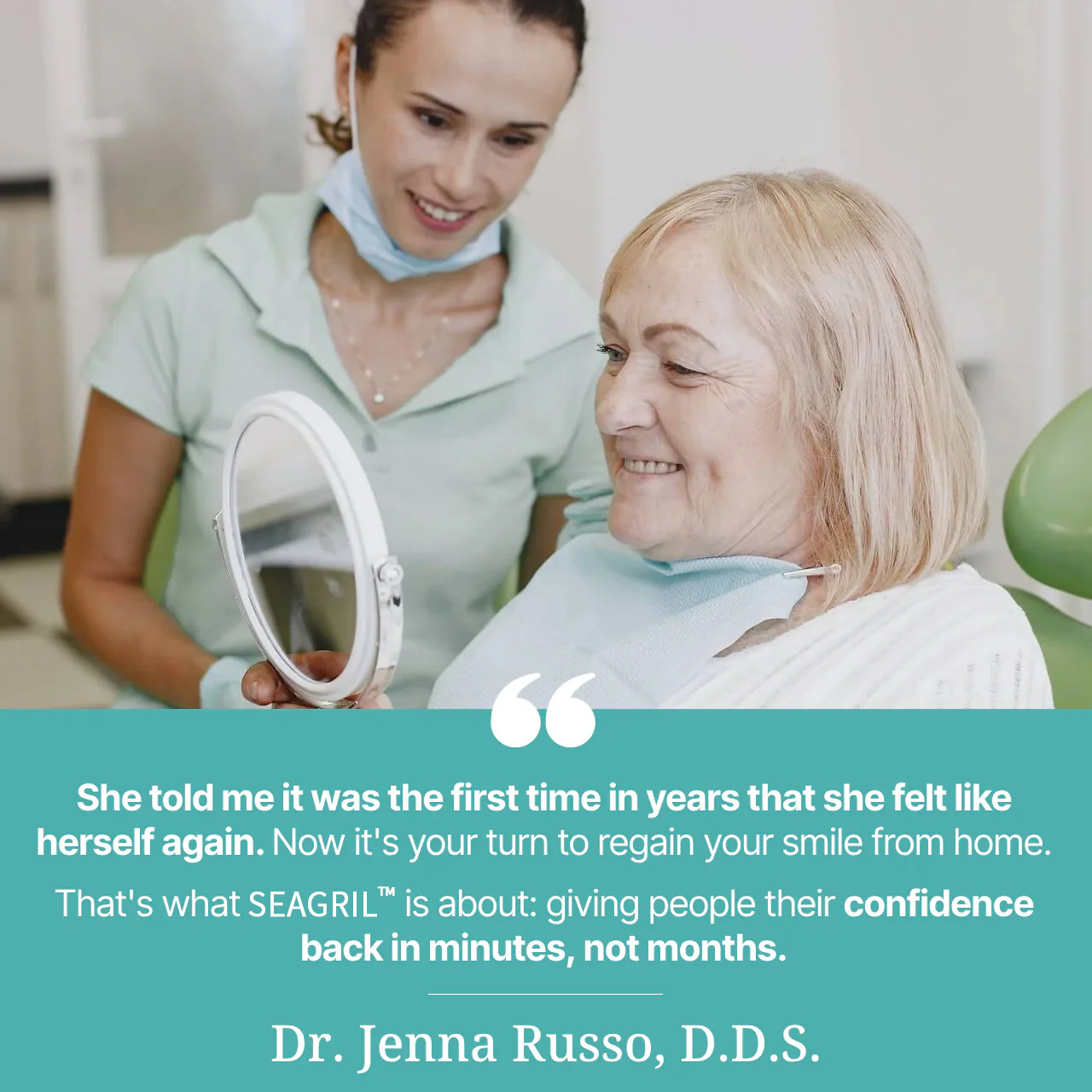 Ends Today: 70% OFF! SEAGRIL™? Custom-Fit Full Functional DenturesMake you more confident