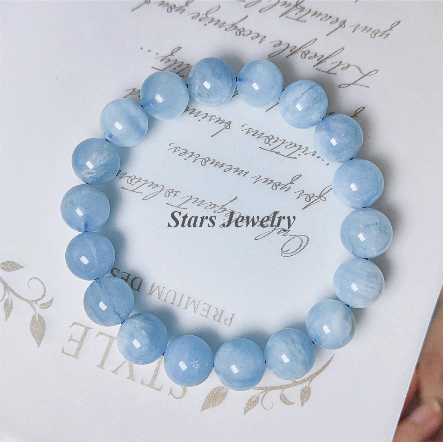 "Sea Salt Dreams" | Gentle Milky Aquamarine Healing Bracelet