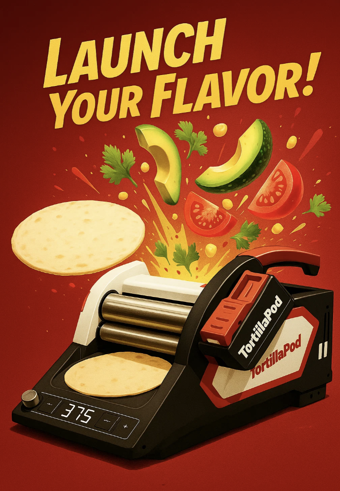 🐦Early Bird Special! TortillaPod: Fresh, Hot Tortillas in Seconds, Anywhere